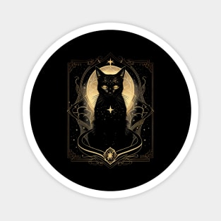 The Black Cat Tarot Card Magnet